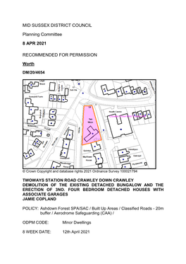 MID SUSSEX DISTRICT COUNCIL Planning Committee 8 APR 2021