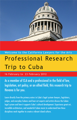 Professional Research Trip to Cuba