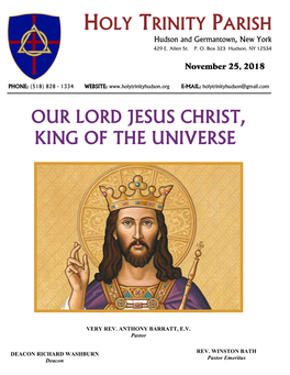 Our Lord Jesus Christ, King of the Universe