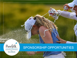 Sponsorship Opportunities the Tournament