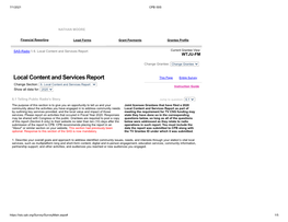 Local Content and Services Report Current Grantee View: WTJU-FM
