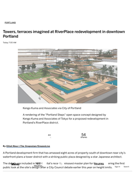 Towers, Terraces Imagined at Riverplace Redevelopment in Downtown Portland