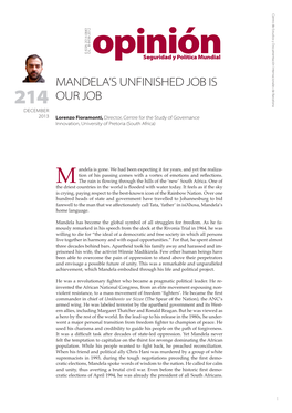 Mandela's Unfinished Job Is Our