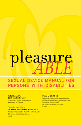 Pleasureable: Sexual Device Manual for Persons with Disabilities