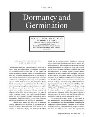 Dormancy and Germination