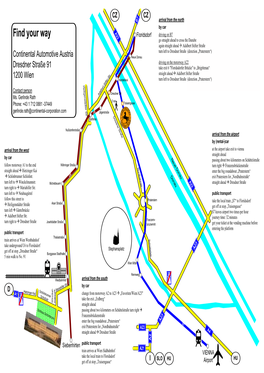 Find Your Way Continental Automotive Austria Dresdner Straße 91 1200 Wien Contact Person Gerlinde Rath Ms