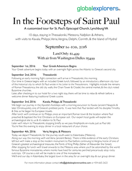 St Paul Itinerary 2016.Pages