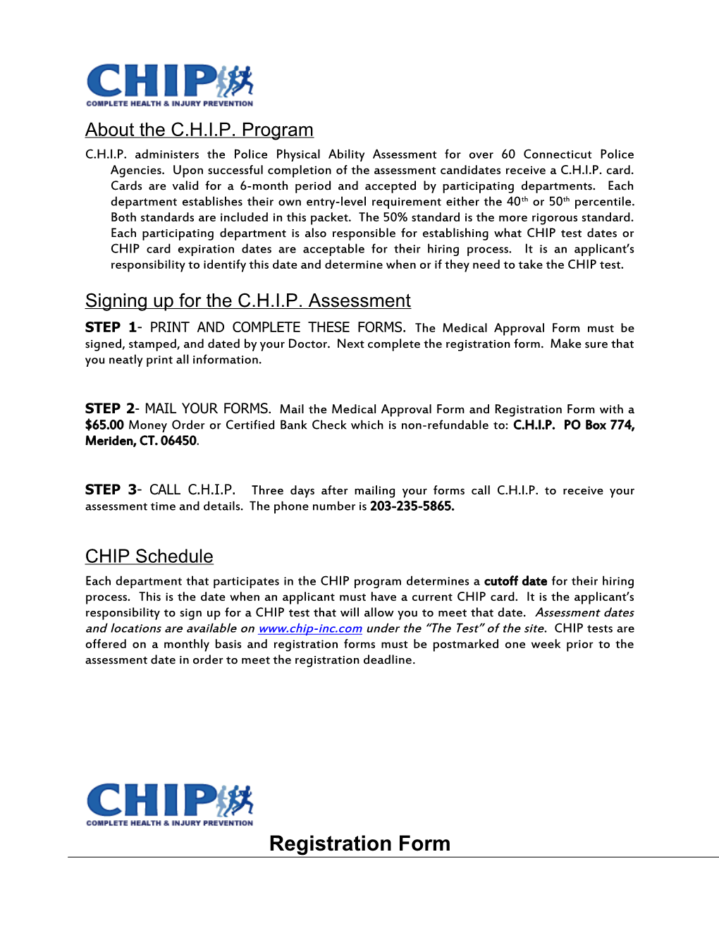 About the C.H.I.P. Program