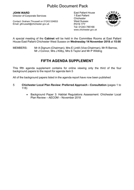 Background Paper 3 to Agenda Item 5 Agenda Supplement for Cabinet