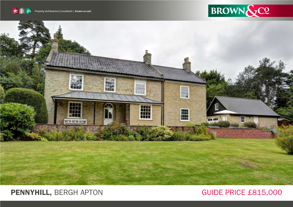 PENNYHILL, BERGH APTON GUIDE PRICE £815,000 Property and Business Consultants | Brown-Co.Com