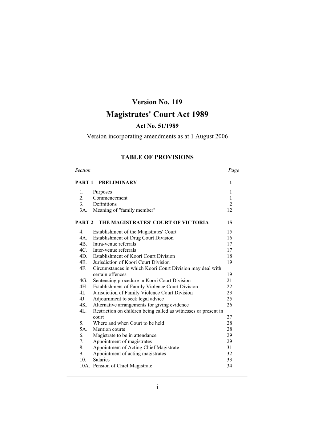 Magistrates' Court Act 1989