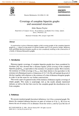 Coverings of Complete Bipartite Graphs and Associated Structures