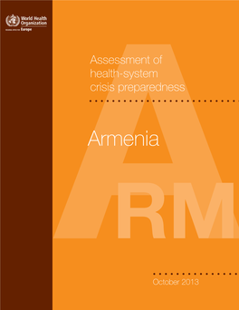 Assessment of Health-System Crisis Preparedness Armenia