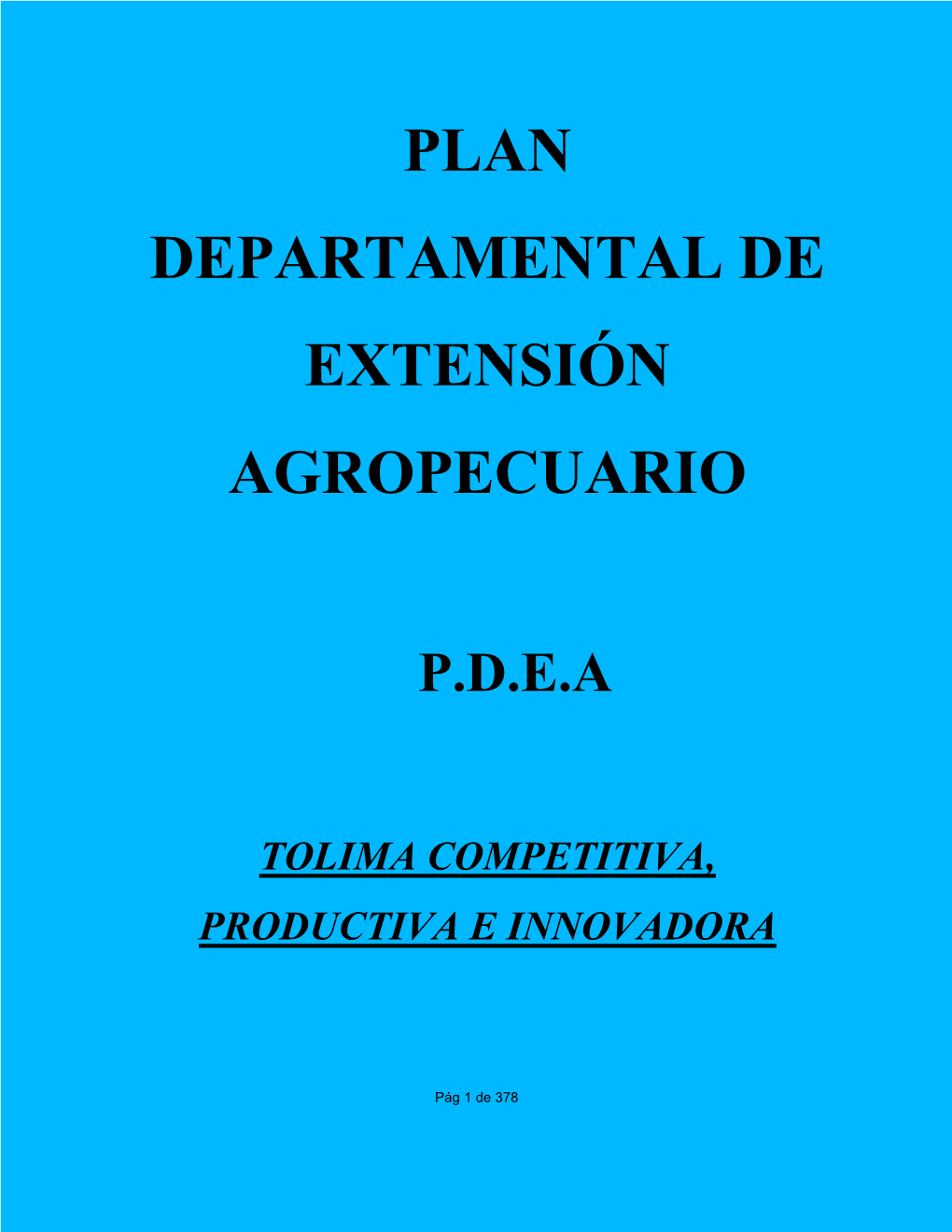 PDEA Tolima.Pdf