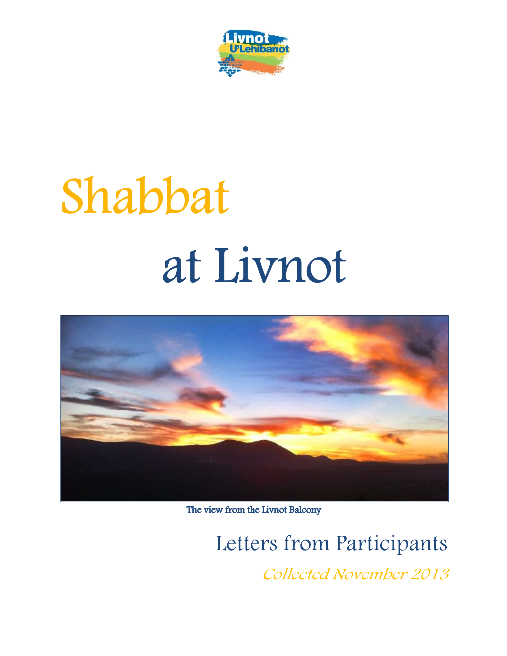 Shabbat at Livnot