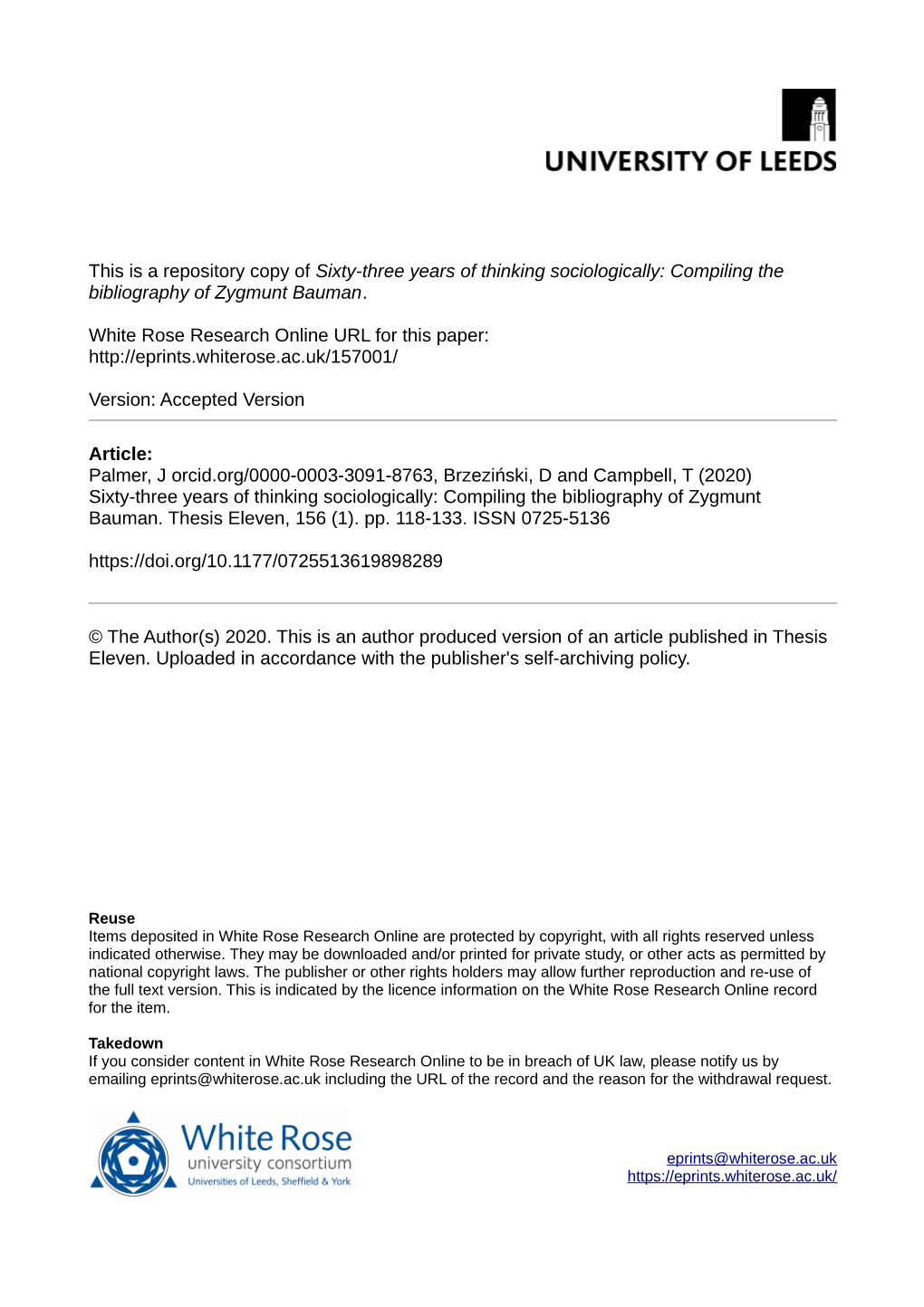 Compiling the Bibliography of Zygmunt Bauman