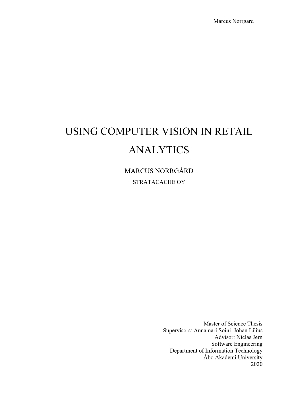 Using Computer Vision in Retail Analytics