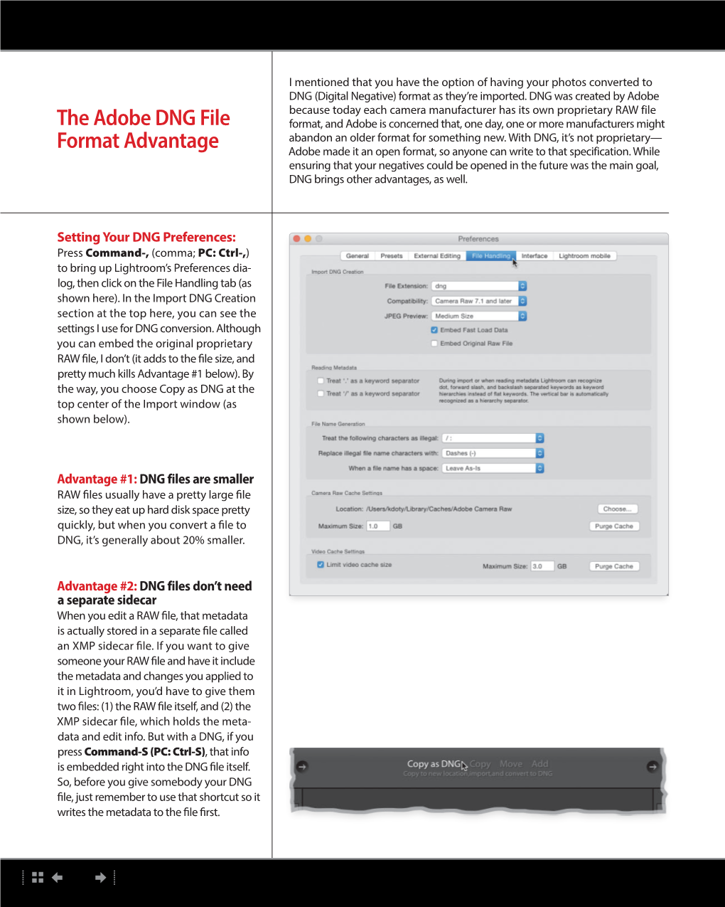 The Adobe DNG File Format Advantage