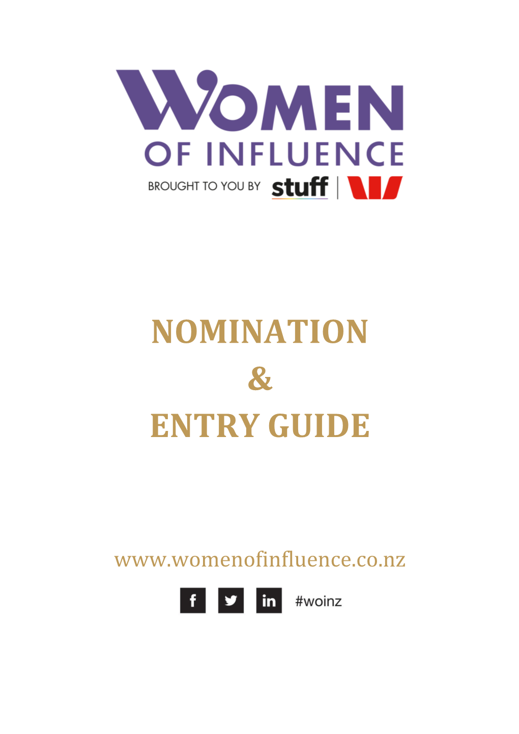 Nomination & Entry Guide