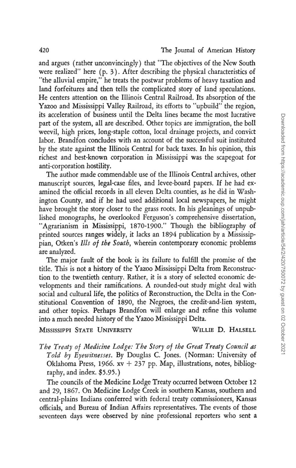 The Treaty of Medicine Lodge: the Story of the Great Treaty Council As Told by Eyewitnesses