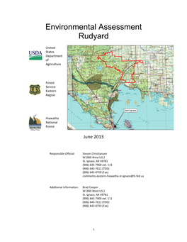 Environmental Assessment Rudyard