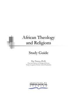African Theology and Religions  Study Guide 2