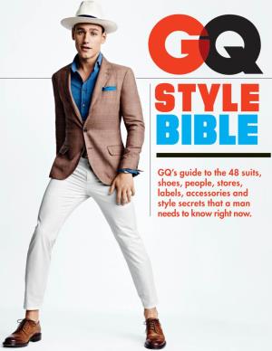 GQ's Guide to the 48 Suits, Shoes, People, Stores, Labels, Accessories