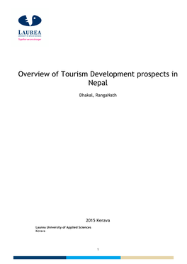 Overview of Tourism Development Prospects in Nepal