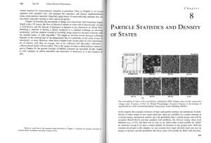 Particle Statistics and Density of States Section 8.1 Density of States 263