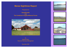 Marae Sightlines Report