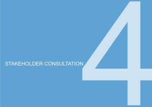 STAKEHOLDER CONSULTATION4 22 Brighton 3Ts: CONSULTATION STATEMENT Stakeholder Consultation