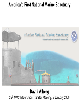 America's First National Marine Sanctuary David Alberg