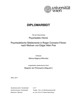 Diplomarbeit