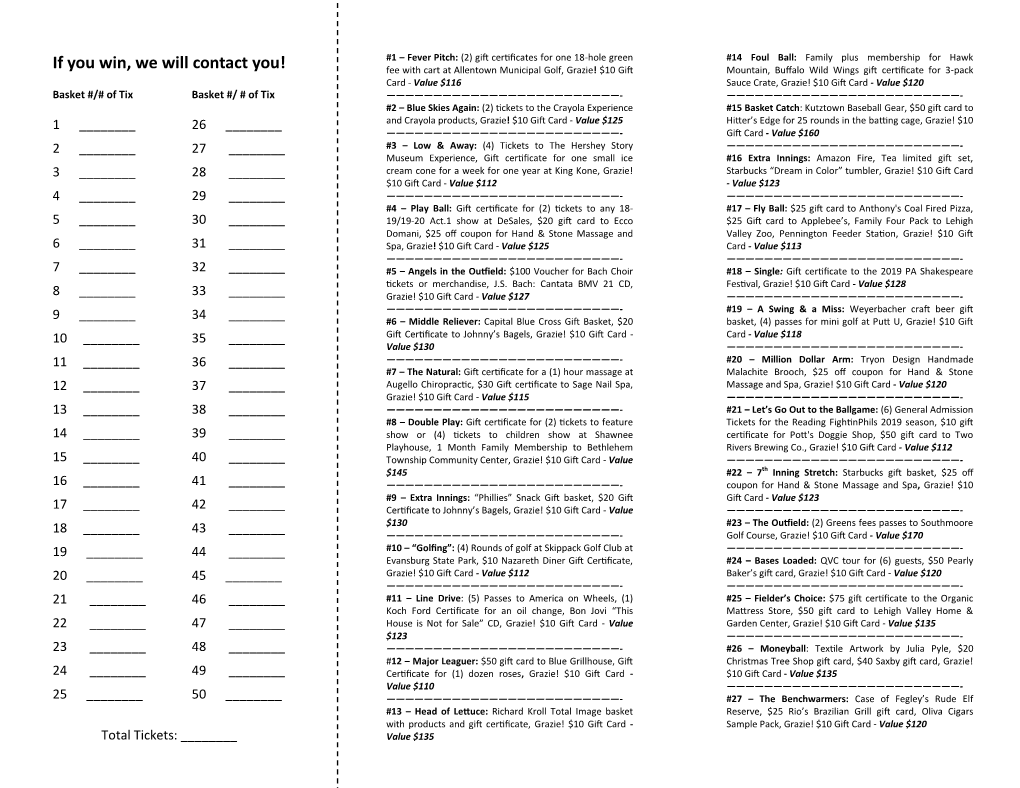 Raffle Program