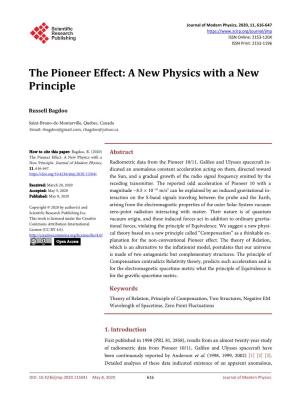 A New Physics with a New Principle