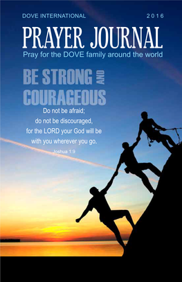 Prayer Journal Pray for the DOVE Family Around the World