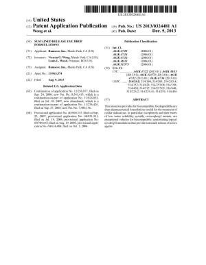 (12) Patent Application Publication (10) Pub. No.: US 2013/0324481 A1 Wong Et Al