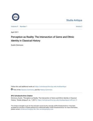 The Intersection of Genre and Ethnic Identity in Classical History