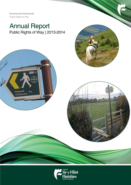 Public Rights of Way Annual Report Public Rights of Way | 2013-2014 Foreword