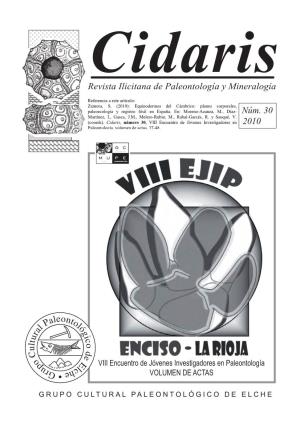 Revista Ilicitana De Paleontología Y Mineralogía Núm. 30 2010