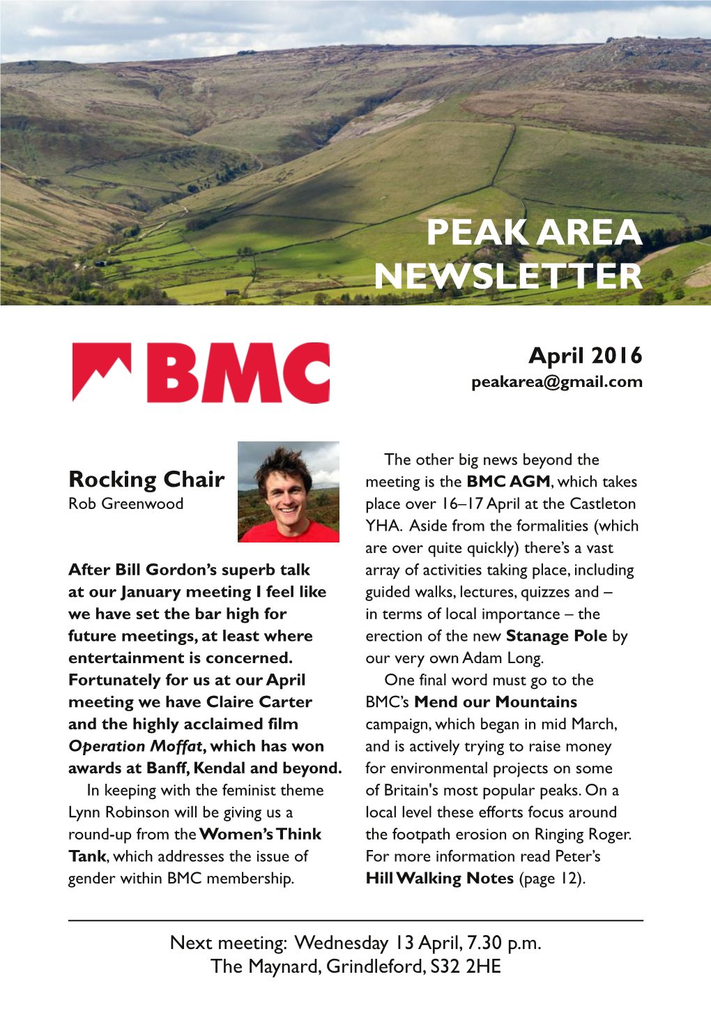 Peak Area Newsletter