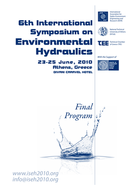 Environmental Hydraulics Final Program