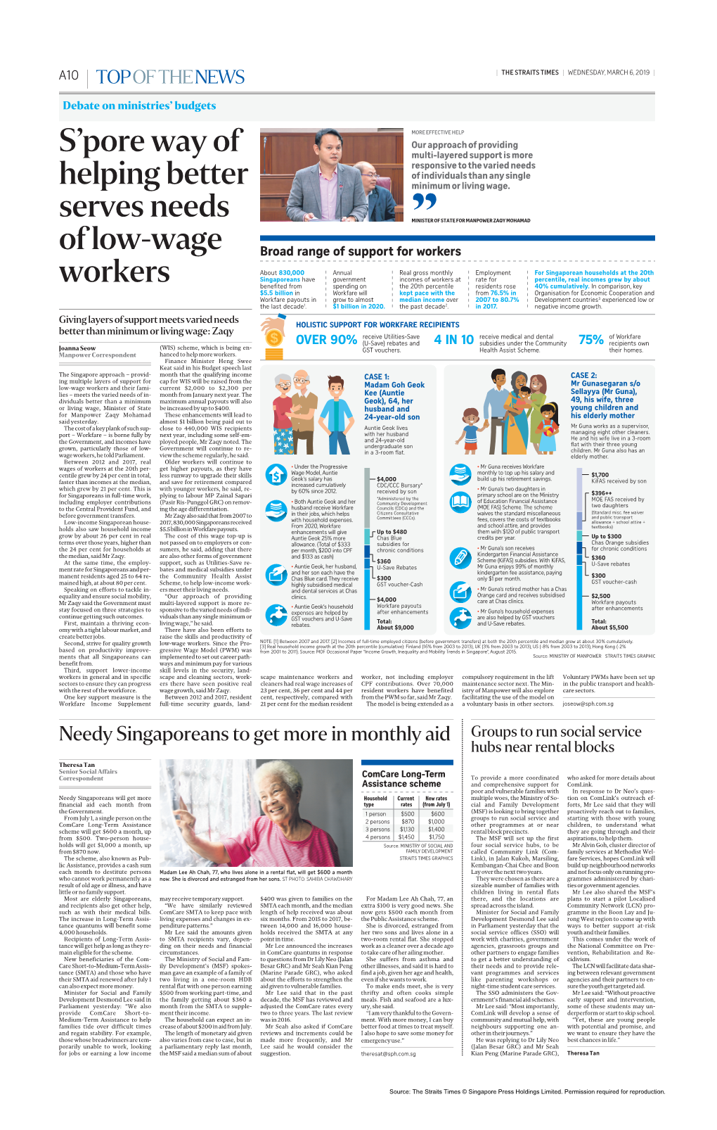 S'pore Way of Helping Better Serves Needs of Low-Wage Workers.Pdf