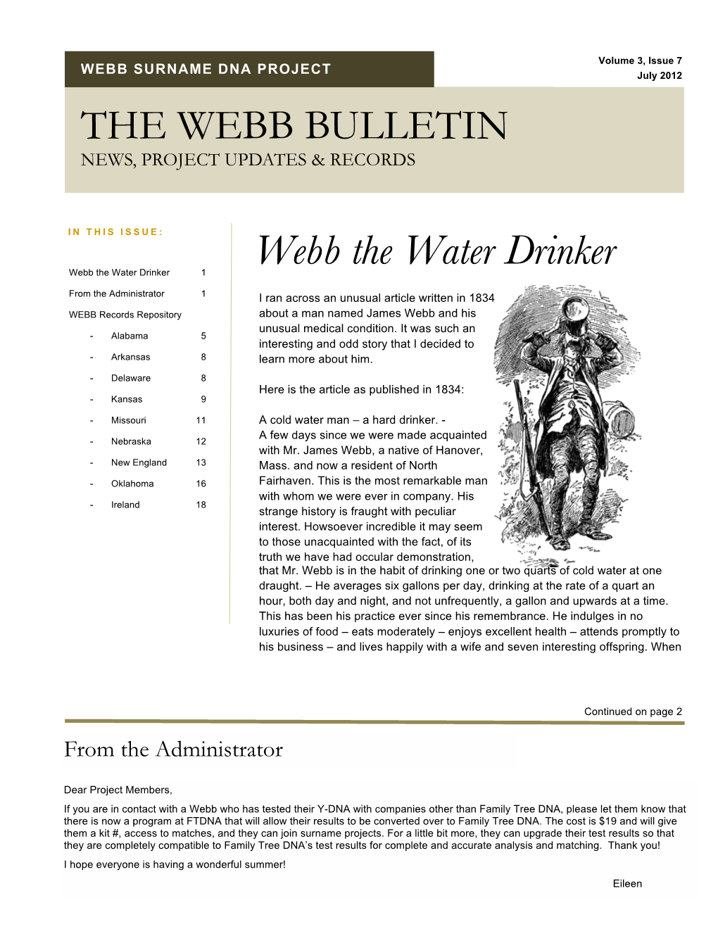 WSDP WEBB BULLETIN Vol 3 Issue