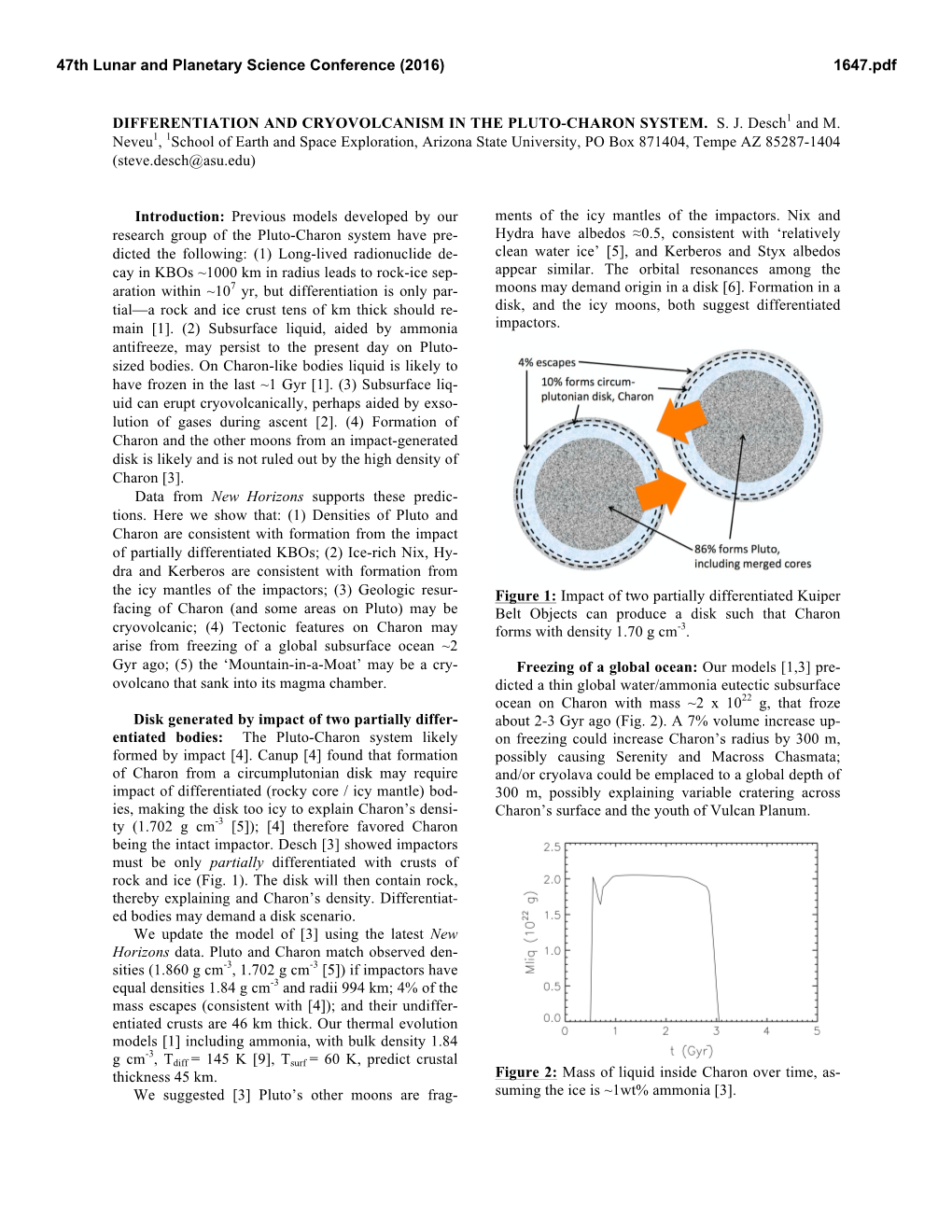 Differentiation and Cryovolcanism in the Pluto-Charon System