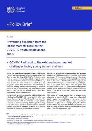 Preventing Exclusion from the Labour Market: Tackling the COVID-19 Youth Employment Crisis