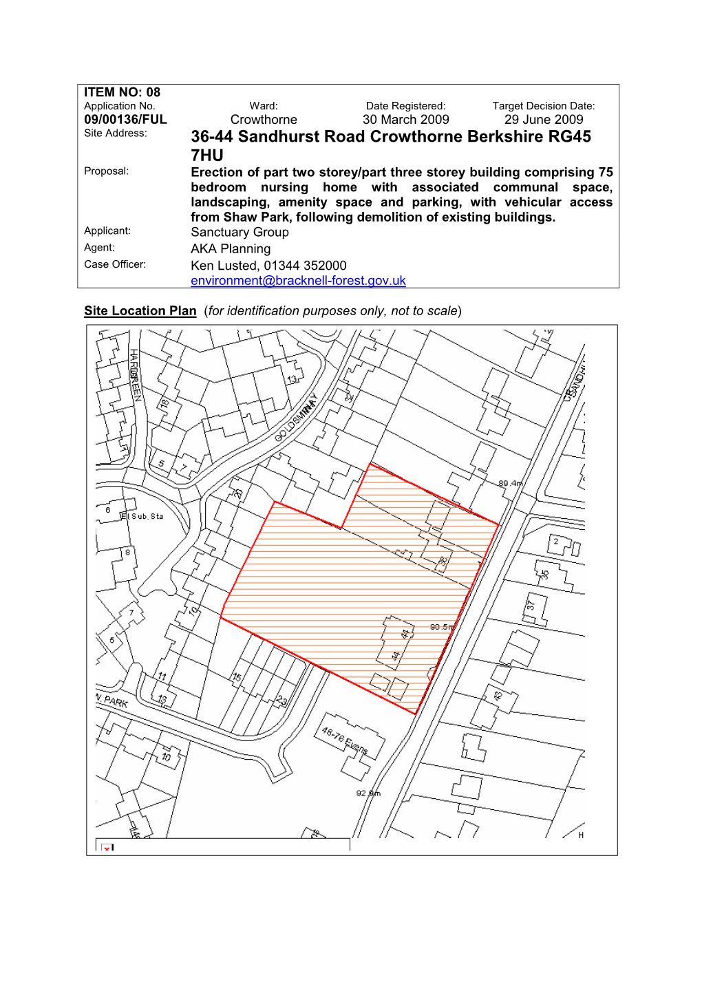 36-44 Sandhurst Road Crowthorne Berkshire RG45