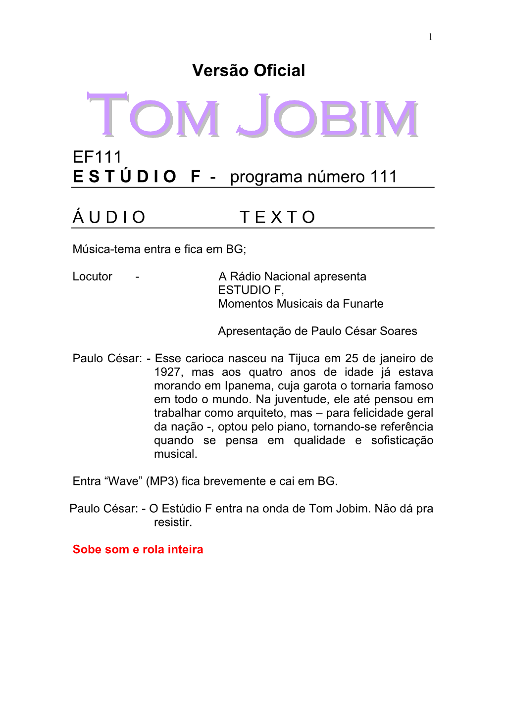 EF.111.Tom Jobim