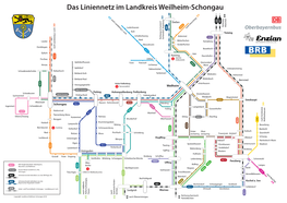 Netzplan "Das Liniennetz Im Landkreis Weilheim-Schongau"