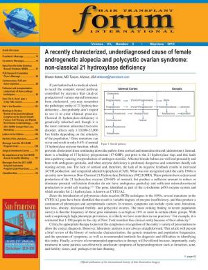 Non-Classical 21 Hydroxylase Deficiency